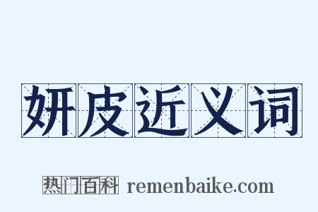 妍皮近义词是什么意思的图片